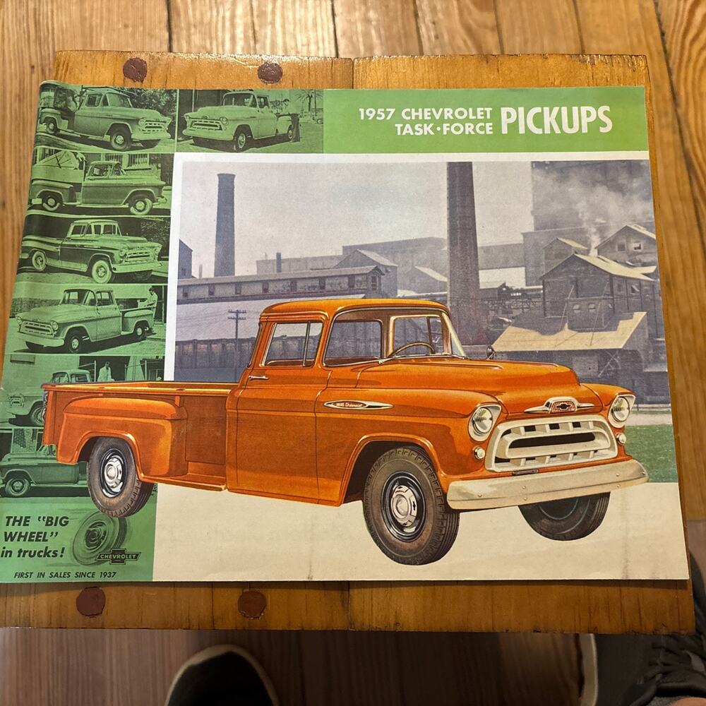 1957 Chevrolet Pickup Trucks Original Sales Brochure Spurgeon Motor Sales
